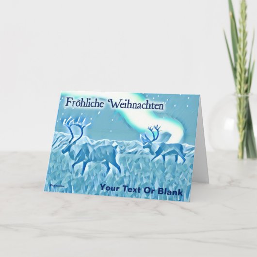 Crystal Blue Cariou - Fröhliche Weihnachten Kaart (Voorkant)