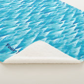 Crystal Blue Cariou Sherpa Deken (3/4)
