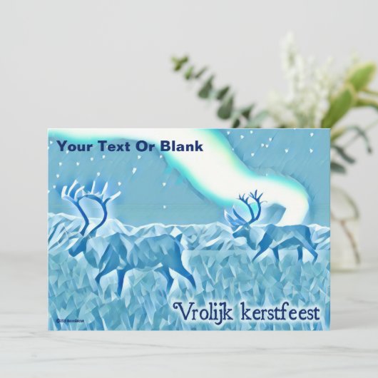 Crystal Blue Cariou - Vrolijk fraster Kaart (Staand voorkant)