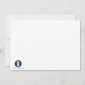 Crystal Blue Cariou - Vrolijk fraster Kaart (Achterkant)