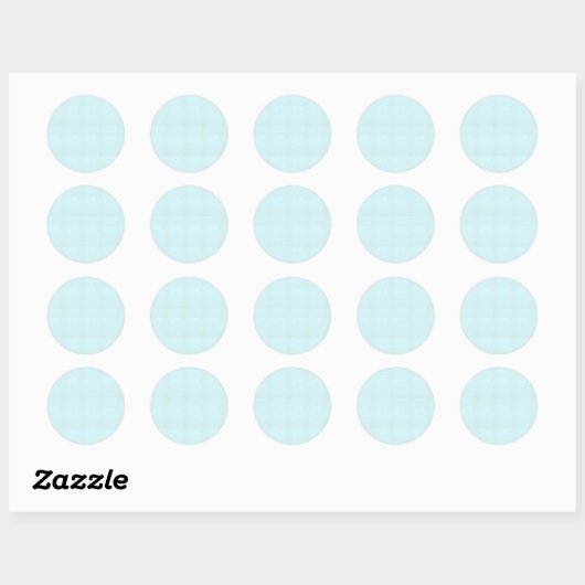 CRYSTAL BLUE Classic Ronde Sticker (Vel)