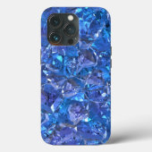 Crystal Blue en Paars Case-Mate iPhone Case (Achterkant)