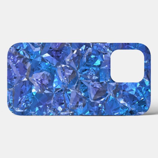 Crystal Blue en Paars Case-Mate iPhone Case (Achterkant (horizontaal))