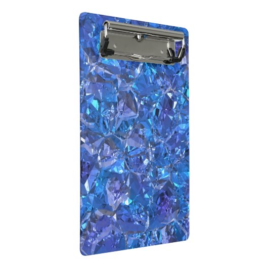 Crystal Blue en Paars Mini Klembord (Schuin)