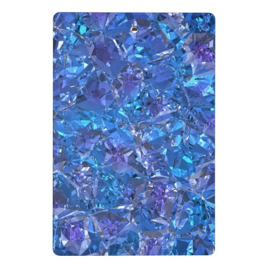 Crystal Blue en Paars Mini Klembord (Achterkant)