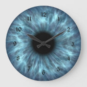 Crystal Blue Eyeball Grote Klok (Voorkant)