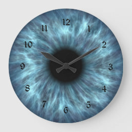 Crystal Blue Eyeball Grote Klok