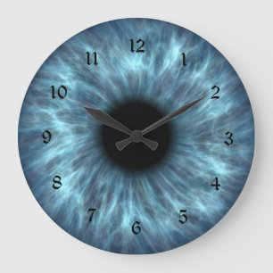 Crystal Blue Eyeball Grote Klok