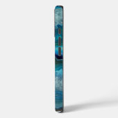 Crystal Blue Geode Slice | Gepersonaliseerd Case-Mate iPhone Case (Achterkant / Links)