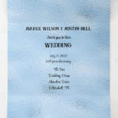 Crystal Blue Marina Style Wedding Drieluik Uitnodiging (Binnenkant midden)