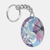 Crystal Blue Persuasion Yin en Yang Sleutelhanger (Voorkant Links)