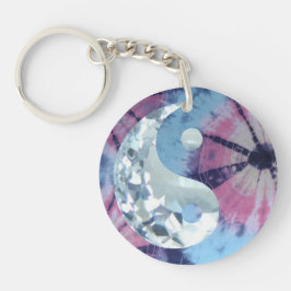 Crystal Blue Persuasion Yin en Yang Sleutelhanger