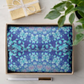 Crystal Blue Shiny Mandala Tissuepapier (Geschenk)