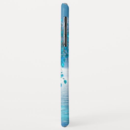 Crystal Blue-structuur Case-Mate iPhone Case (Achterkant/links)