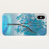 Crystal Blue-structuur Case-Mate iPhone Case (Achterkant (horizontaal))