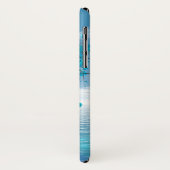 Crystal Blue-structuur Case-Mate iPhone Case (Achterkant/links)