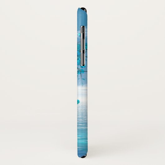 Crystal Blue-structuur Case-Mate iPhone Case (Achterkant/links)