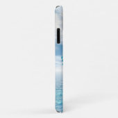 Crystal Blue-structuur Case-Mate iPhone Case (Achterkant/rechts)