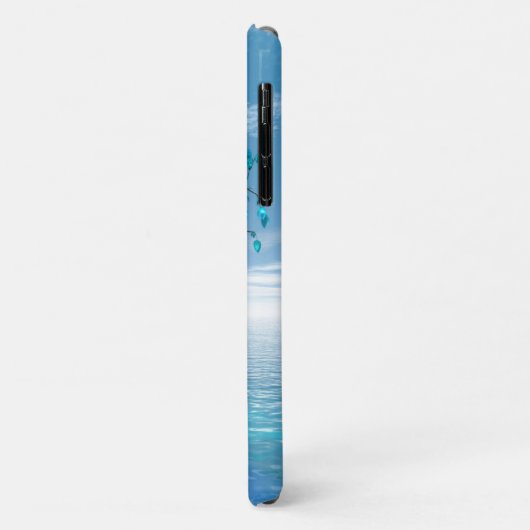 Crystal Blue-structuur Case-Mate iPhone Case (Achterkant/links)