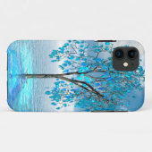 Crystal Blue-structuur Case-Mate iPhone Case (Achterkant (horizontaal))