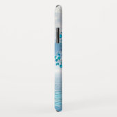 Crystal Blue-structuur Case-Mate iPhone Case (Achterkant/rechts)