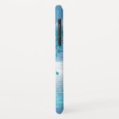 Crystal Blue-structuur Case-Mate iPhone Case (Achterkant/links)