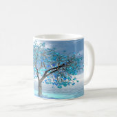 Crystal Blue-structuur Koffiemok (Voorkant rechts)