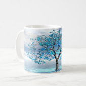 Crystal Blue-structuur Koffiemok (Voorkant links)