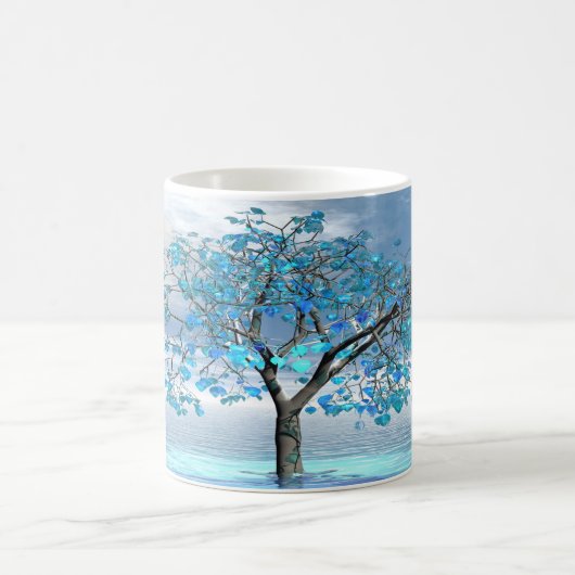 Crystal Blue-structuur Koffiemok (Center)