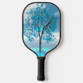 Crystal Blue-structuur Pickleball Paddle (Achterkant)