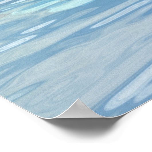 Crystal Blue-structuur Poster (Hoek)