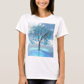 Crystal Blue-structuur T-shirt (Voorkant)