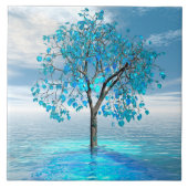 Crystal Blue-structuur Tegeltje (Voorkant)