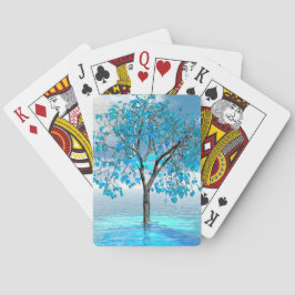 Crystal Blue Tree Notebook iPad Air Hoesje Pokerkaarten