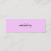 Crystal Blue Water Bladwijzer Mini Visitekaartje (Achterkant)