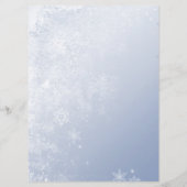 Crystal Blue Winter Snowflake Weddenmand (Achterkant)
