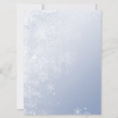 Crystal Blue Winter Snowflake Weddenmand (Achterkant)