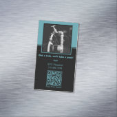 Crystal Blue🔍Lekdetectie: Aangepast sanitair Magnetisch Visitekaartje (Voorbeeld)