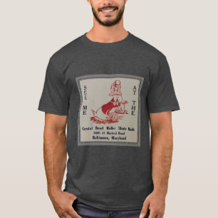 Crystal Bowl Roller Schaats Rink Baltimore Marylan T-shirt