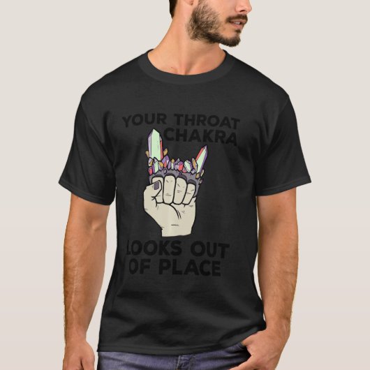 Crystal Brass Knuckles Chakra Healer Crystals Sage T-shirt (Voorkant)