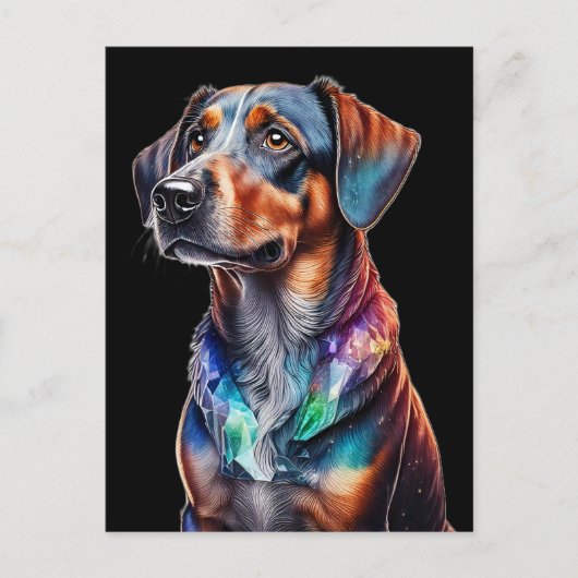 Crystal Brown Dog Briefkaart (Voorkant)