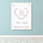  Crystal bruiloft Jubileum Canvas Afdruk (Insitu (Houten vloer))