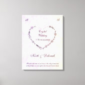 Crystal bruiloft Jubileum Canvas Afdruk (Voorkant)