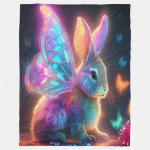 Crystal Bunny Fleece Deken
