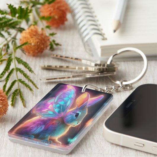 Crystal Bunny Sleutelhanger (Voorkant Rechts)