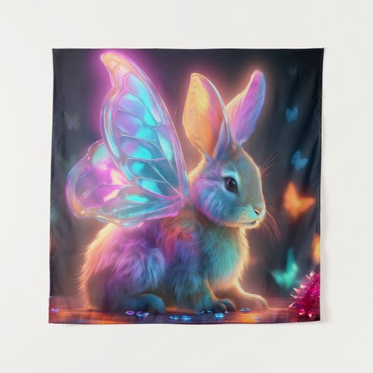 Crystal Bunny Wandkleed (Voorkant)