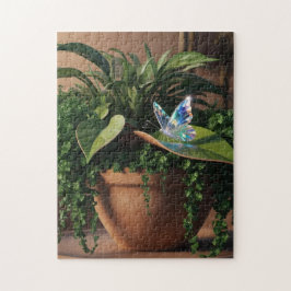 Crystal Butterfly & Greenery Puzzel