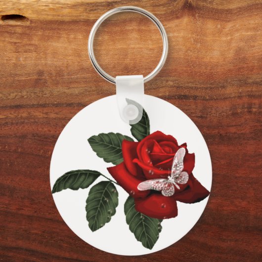 Crystal Butterfly Sleutelhanger (Voorkant)