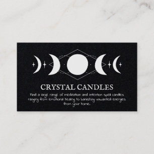 Crystal Candle Moon Spell Visitekaartje