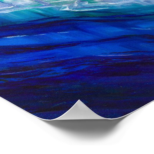 Crystal Castle in het Zee door Wenzel Hablik Poster (Hoek)